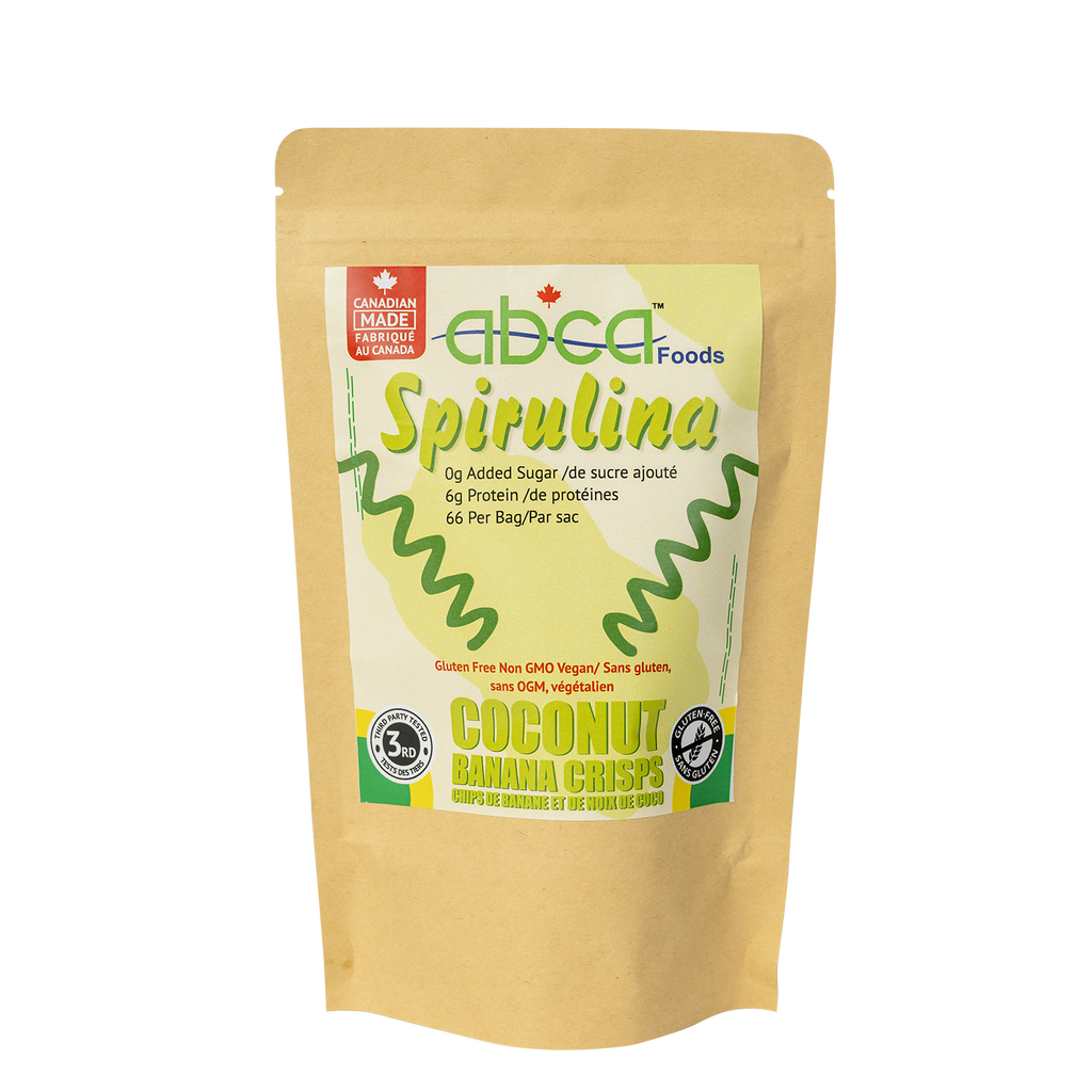 Abca Spirulina Coconut Banana Crisps 6 Pack