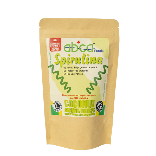 Abca Spirulina Coconut Banana Crisps 6 Pack