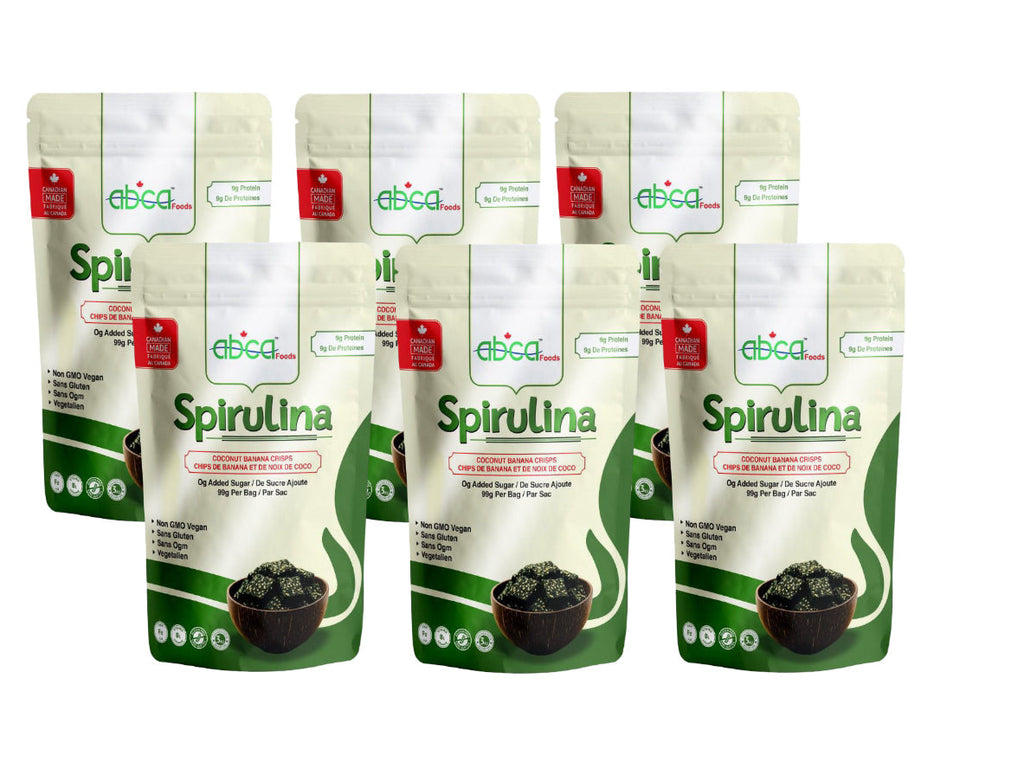 Abca Spirulina Coconut Banana Crisps (99g) 1 x 6 Pack