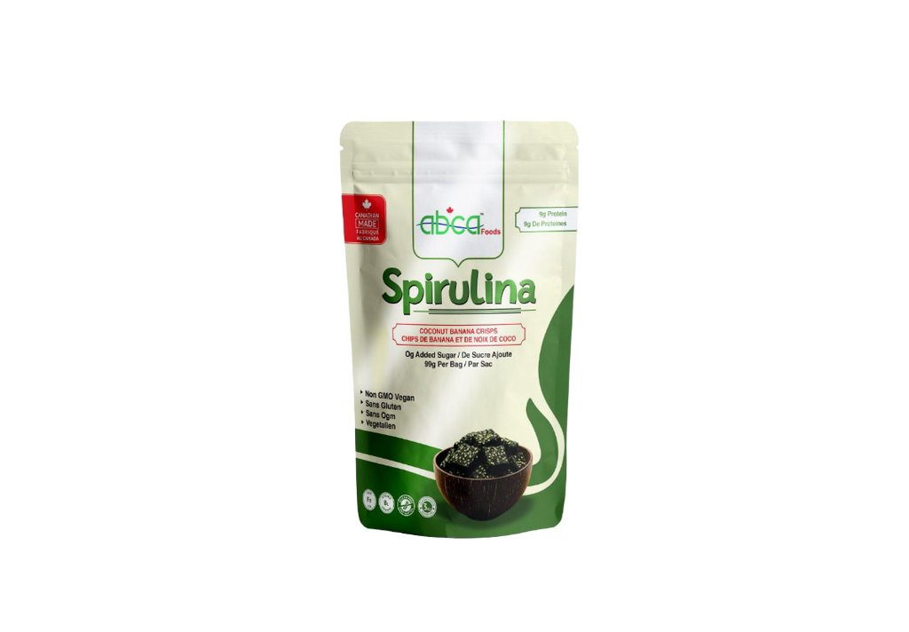 Abca Spirulina Coconut Banana Crisps (99g) 1 x 6 Pack