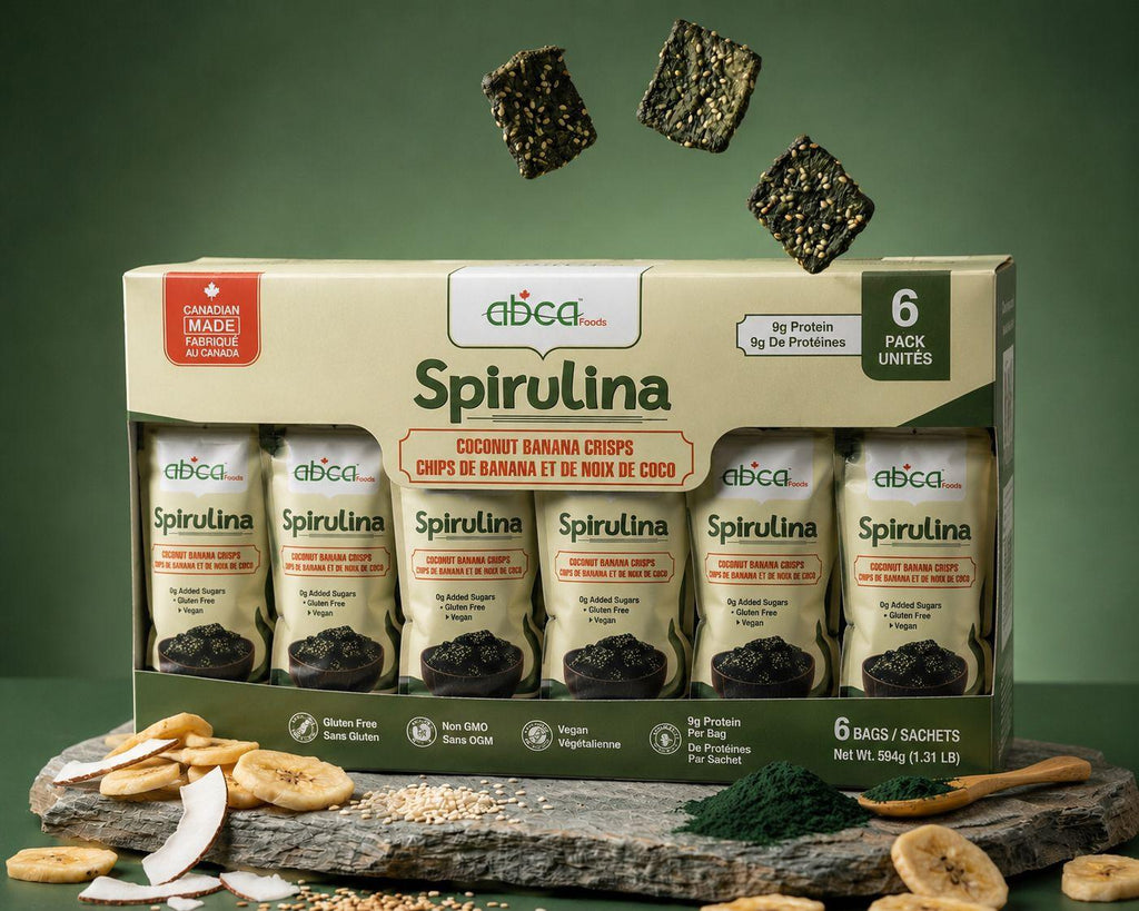 Abca Spirulina Coconut Banana Crisps (99g) 1 x 6 Pack