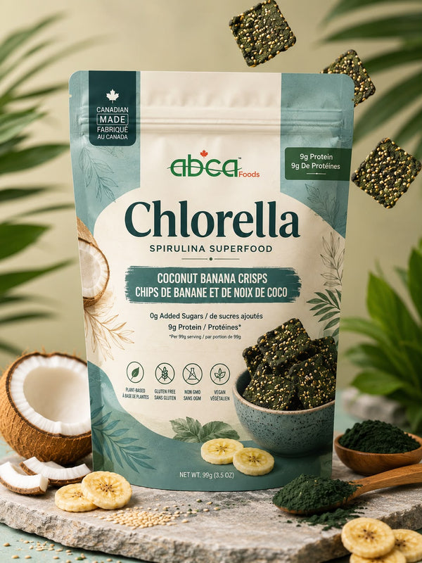Chlorella Spirulina Coconut Banana Crisps (99g) 1 x 6 Pack